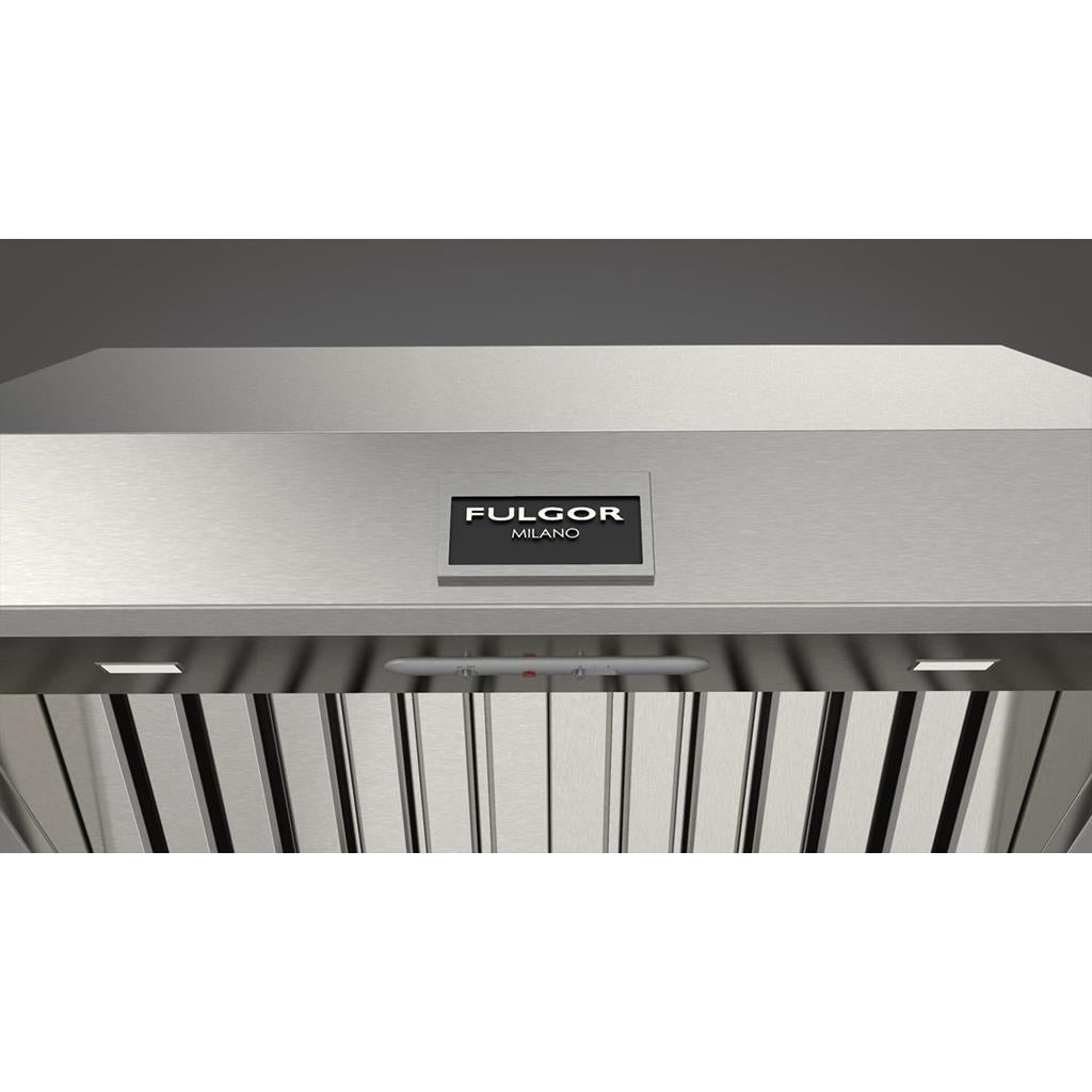 Fulgor Milano  30" Pro Hood (1 Fan - Slider), Stainless Steel#finish_stainless-steel