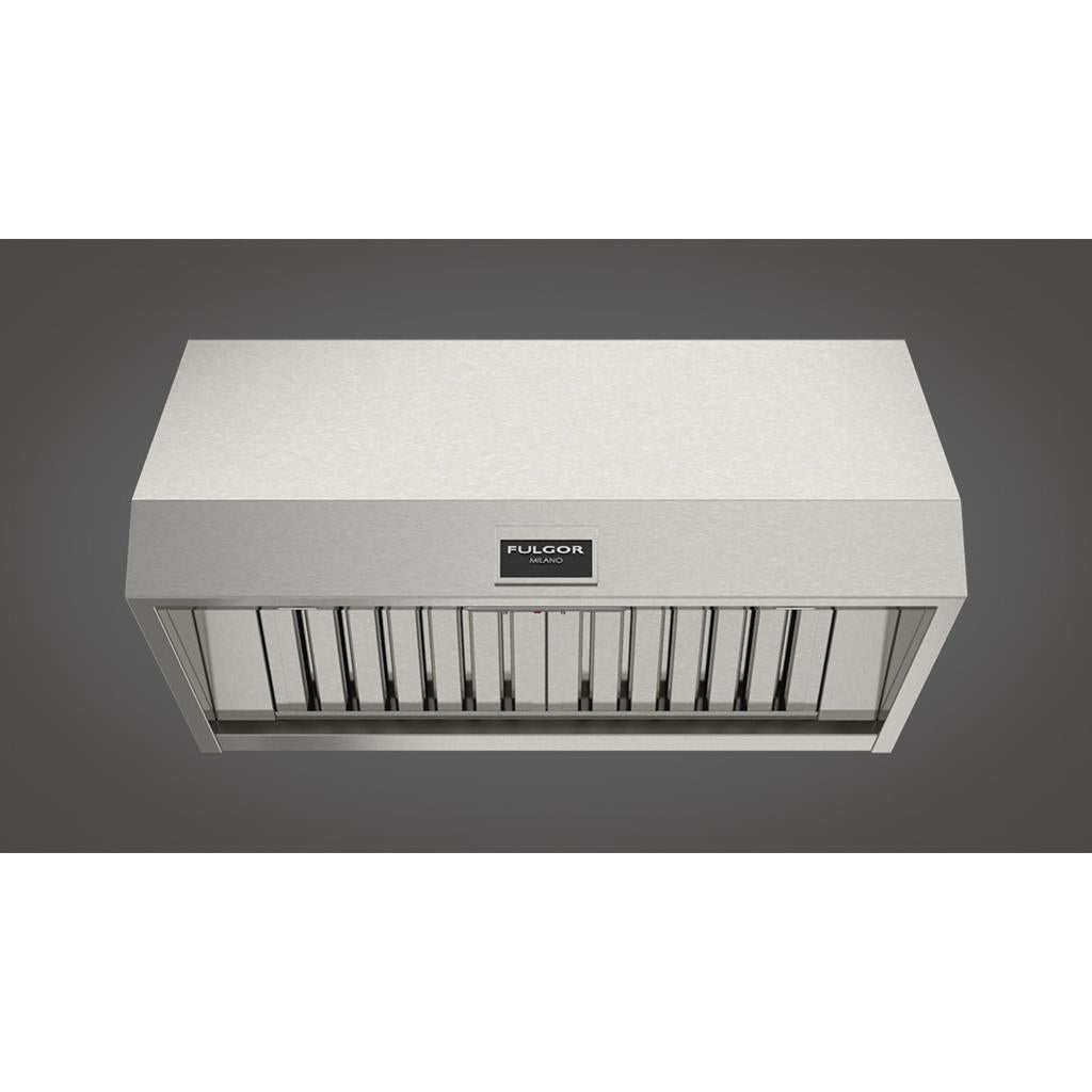 Fulgor Milano  36" Pro Wall-Mount Hood (1 Fan - Slider), Stainless Steel#finish_stainless-steel