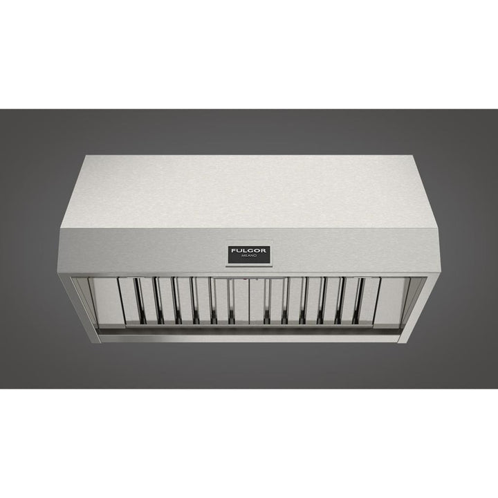 Fulgor Milano  36" Pro Wall-Mount Hood (1 Fan - Slider), Stainless Steel#finish_stainless-steel