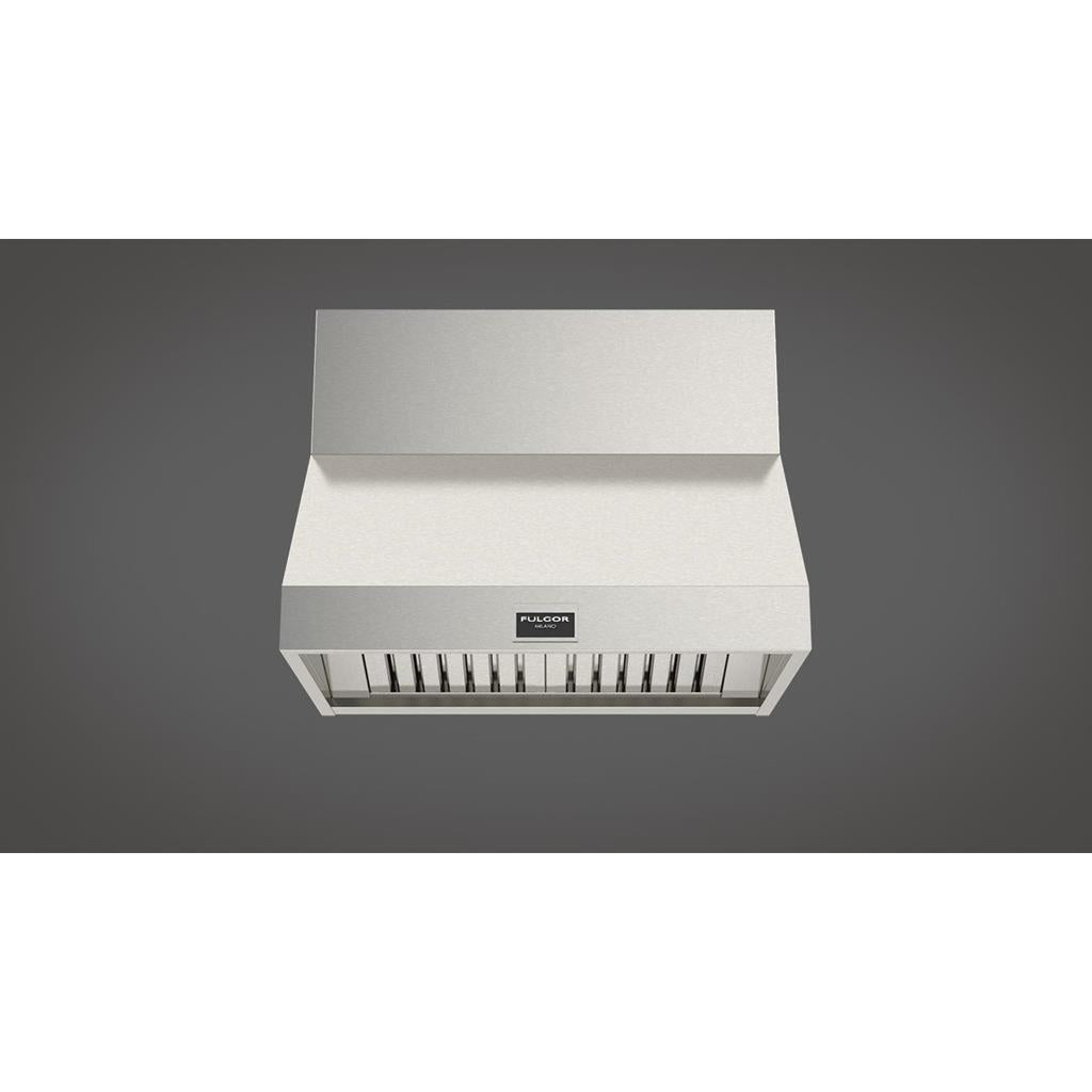Fulgor Milano  36" Pro Wall-Mount Hood (1 Fan - Slider), Stainless Steel#finish_stainless-steel