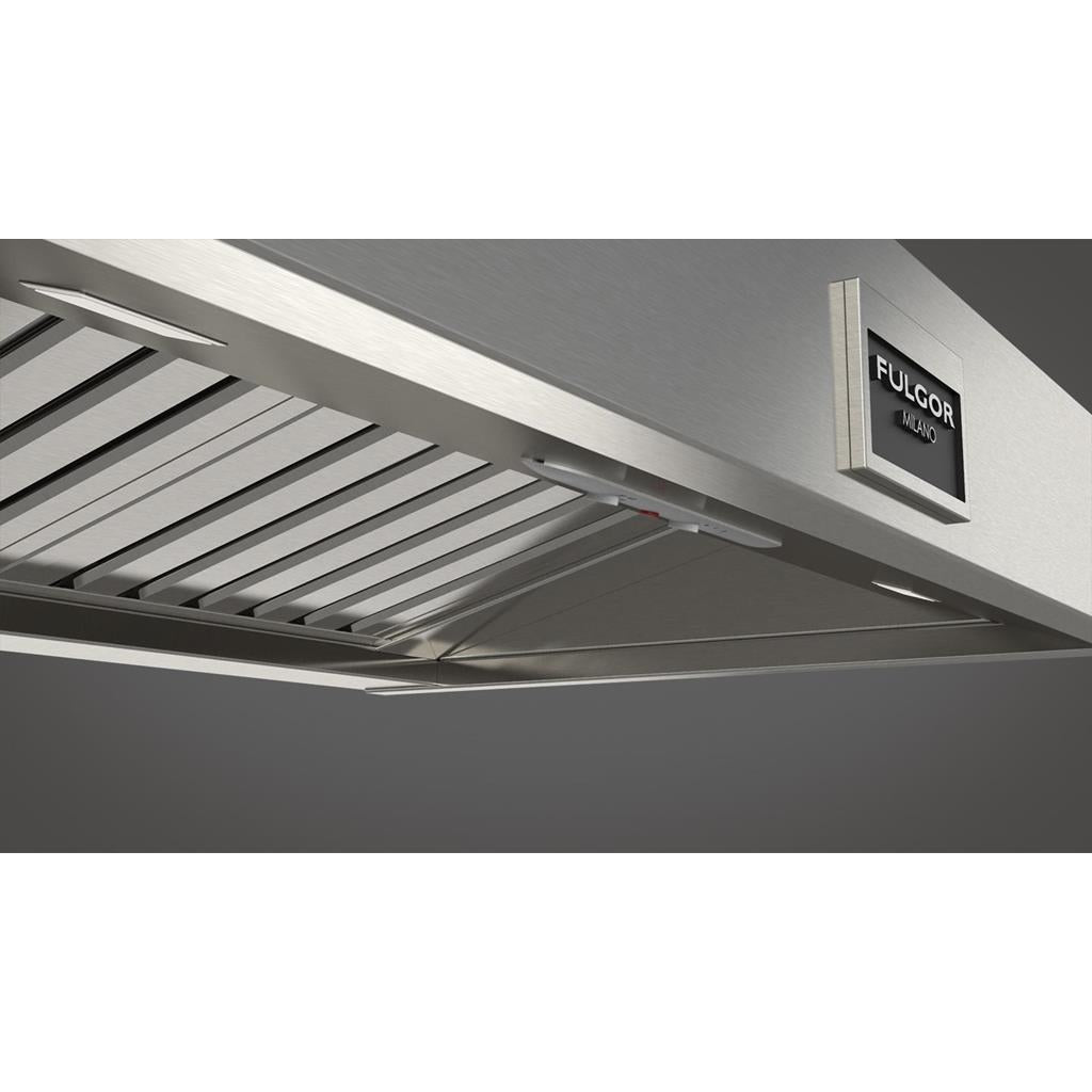 Fulgor Milano  36" Pro Wall-Mount Hood (1 Fan - Slider), Stainless Steel#finish_stainless-steel