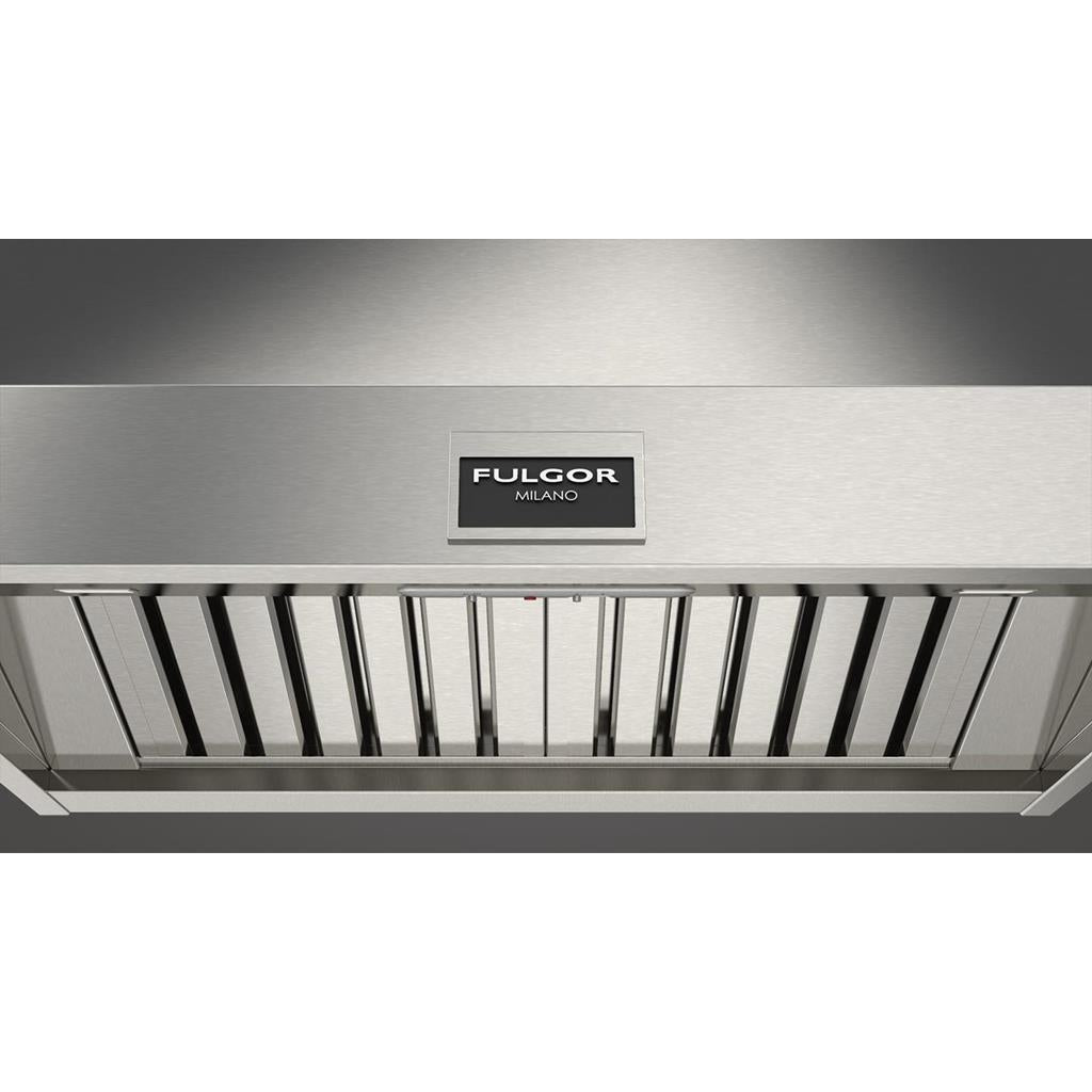 Fulgor Milano  36" Pro Wall-Mount Hood (1 Fan - Slider), Stainless Steel#finish_stainless-steel