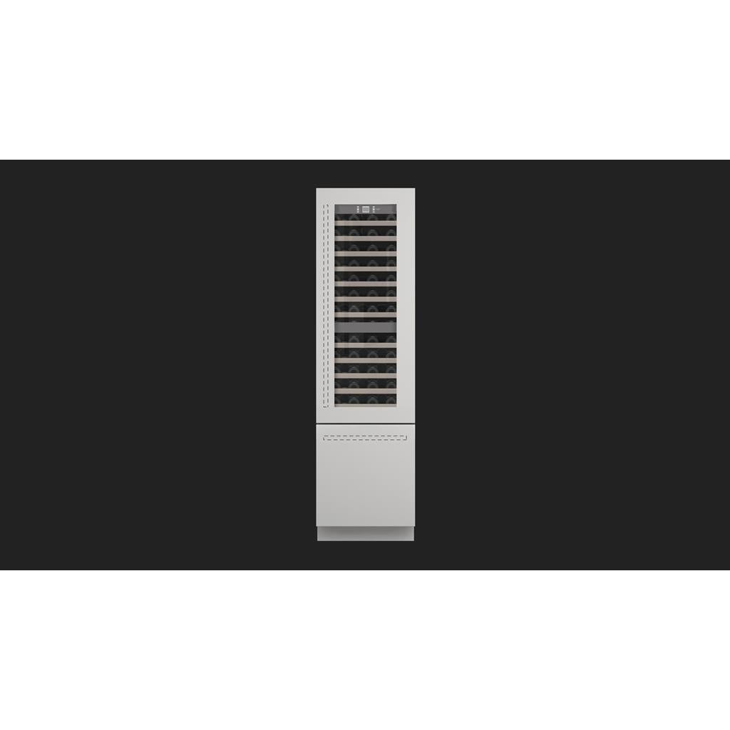 Fulgor Milano  24" Overlay Built-In Wine Cellar, Right Door, Stainless Steel#finish_stainless-steel