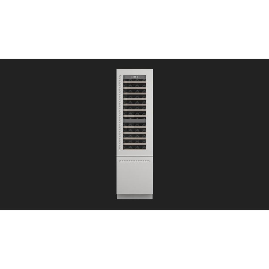 Fulgor Milano  24" Overlay Built-In Wine Cellar, Right Door, Stainless Steel#finish_stainless-steel