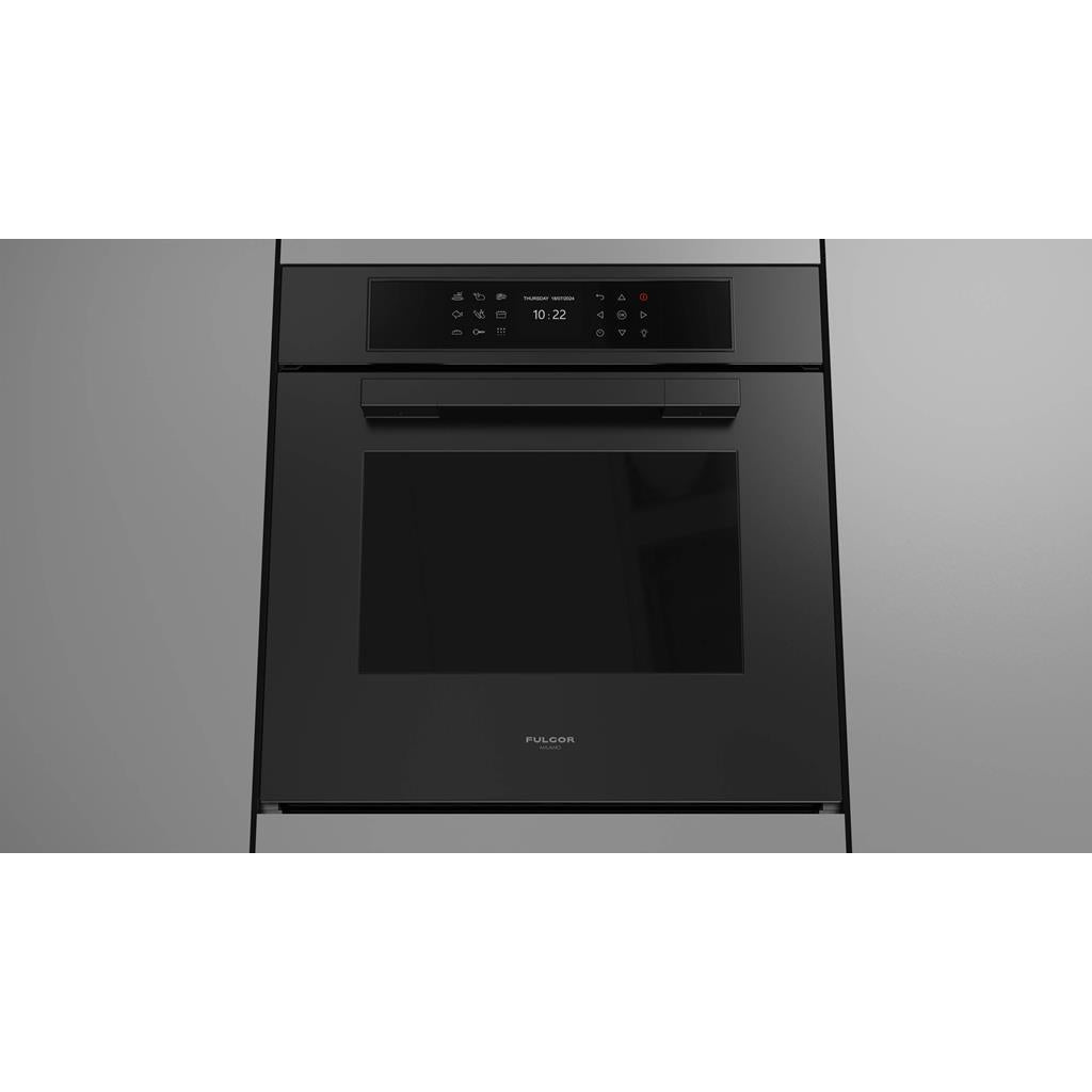 Fulgor Milano  Matteo 700 Series  24" Touch Control Self-Clean Oven, Matte Black#finish_matte-black