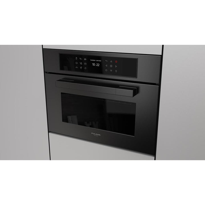 Fulgor Milano  Matteo 700 Series  24" Combi Speed Oven, Matte Black#finish_matte-black