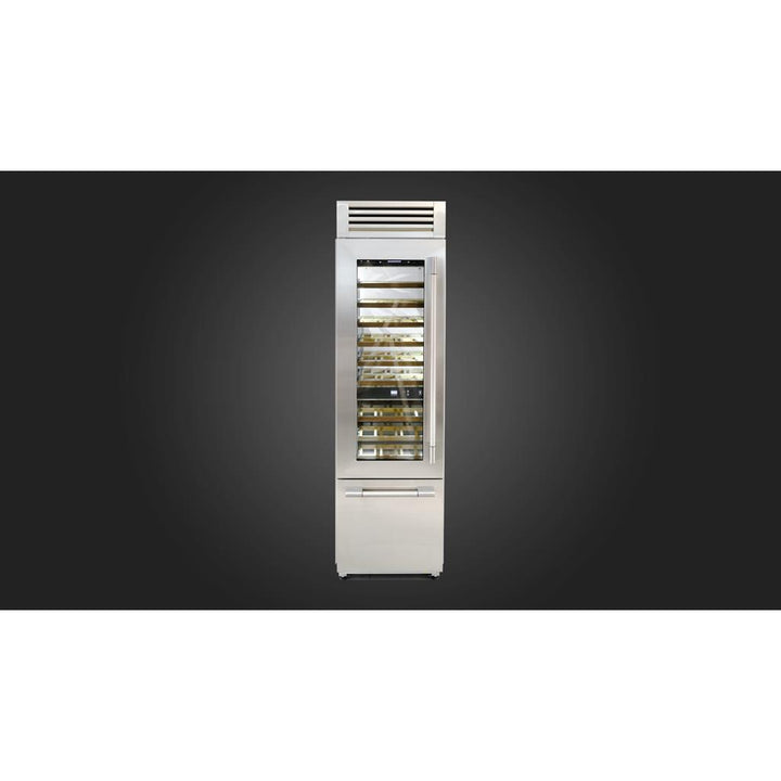 Fulgor Milano  24" Pro Wine Cellar, Left Door, Stainless Steel#finish_stainless-steel