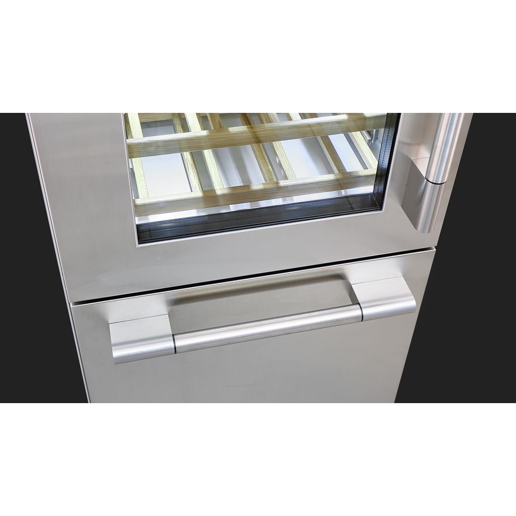 Fulgor Milano  24" Pro Wine Cellar, Left Door, Stainless Steel#finish_stainless-steel