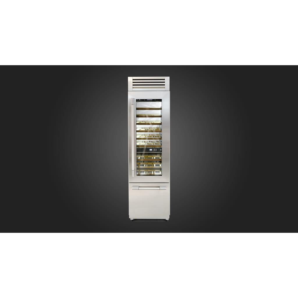 Fulgor Milano  24" Pro Wine Cellar, Right Door , Stainless Steel#finish_stainless-steel
