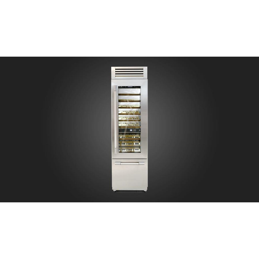 Fulgor Milano  24" Pro Wine Cellar, Right Door , Stainless Steel#finish_stainless-steel