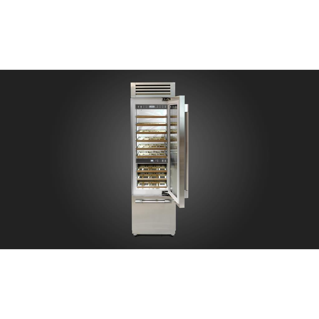 Fulgor Milano  24" Pro Wine Cellar, Right Door , Stainless Steel#finish_stainless-steel