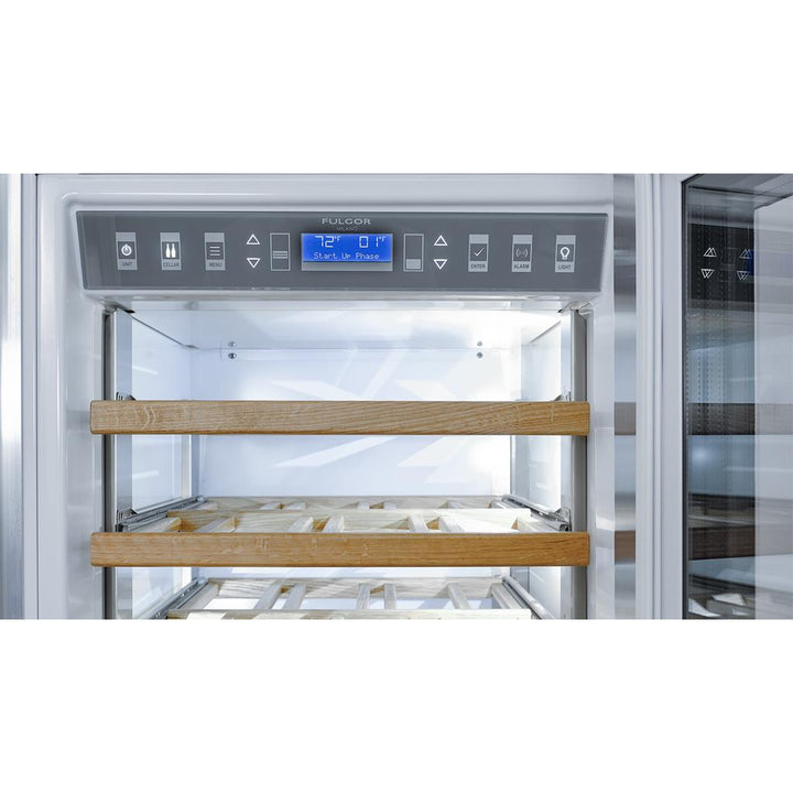 Fulgor Milano  24" Pro Wine Cellar, Right Door , Stainless Steel#finish_stainless-steel
