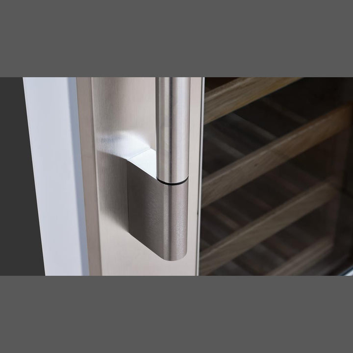 Fulgor Milano 24" Pro Stainless Two Zone Wine Column, Right Hinge