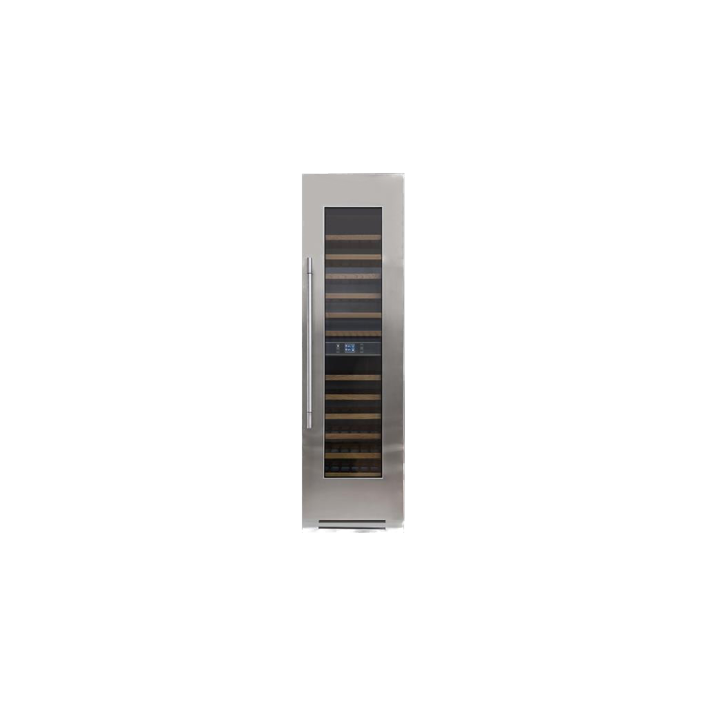 Fulgor Milano 24" Pro Stainless Two Zone Wine Column, Right Hinge