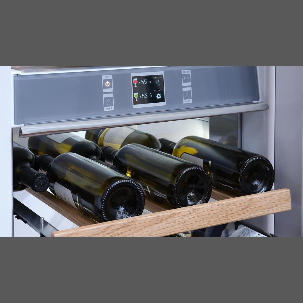 Fulgor Milano 24" Pro Stainless Two Zone Wine Column, Right Hinge
