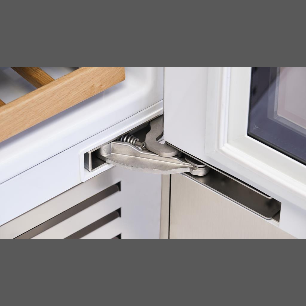 Fulgor Milano 24" Pro Stainless Two Zone Wine Column, Right Hinge