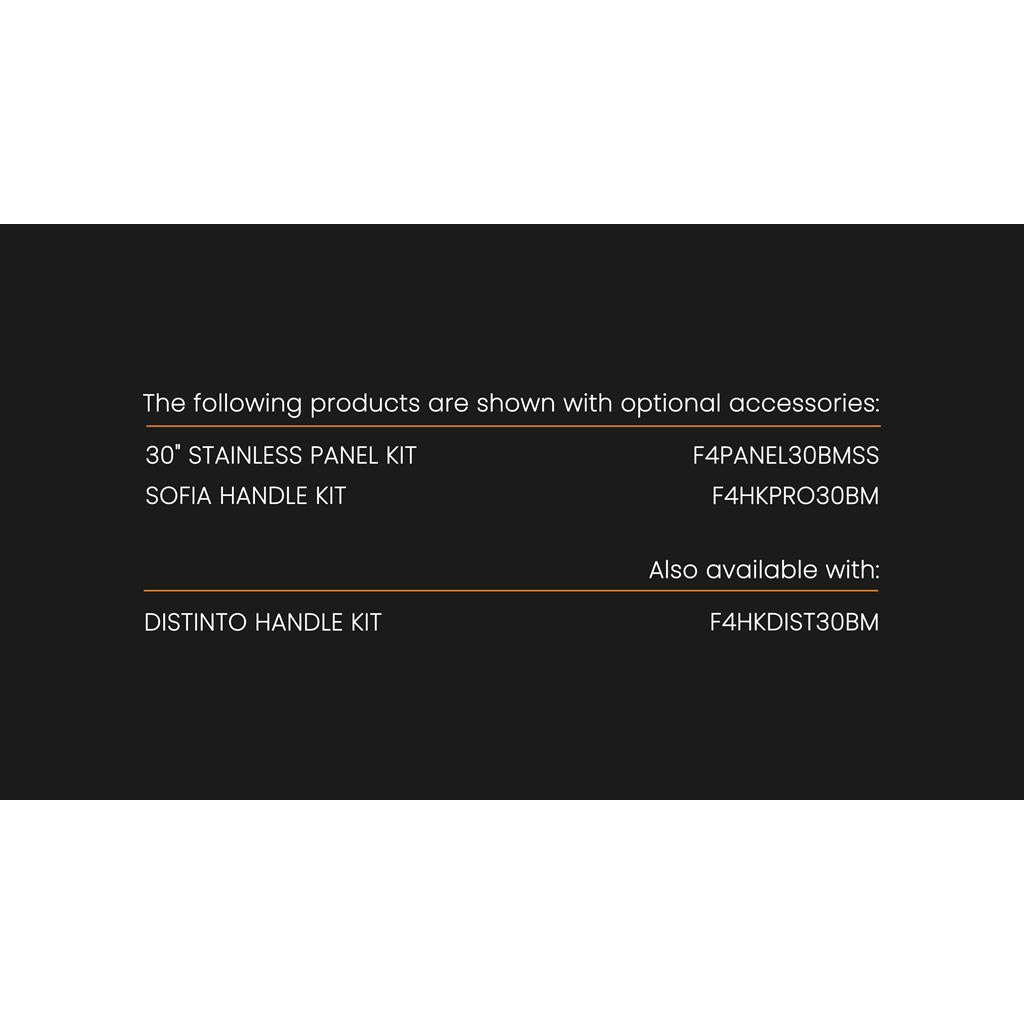 Fulgor Milano 30" 400 Series Panel Ready Refrigerator and Freezer