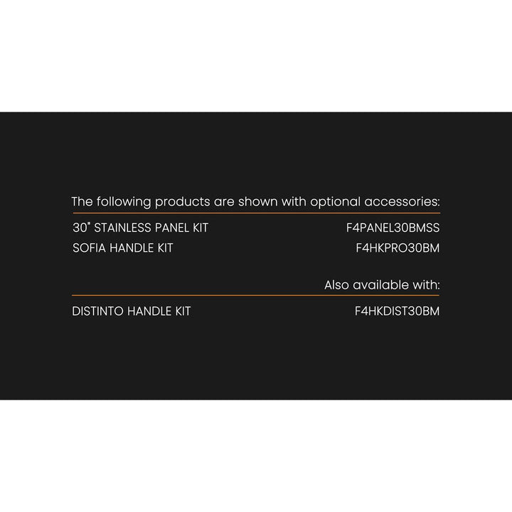 Fulgor Milano 30" 400 Series Panel Ready Refrigerator and Freezer