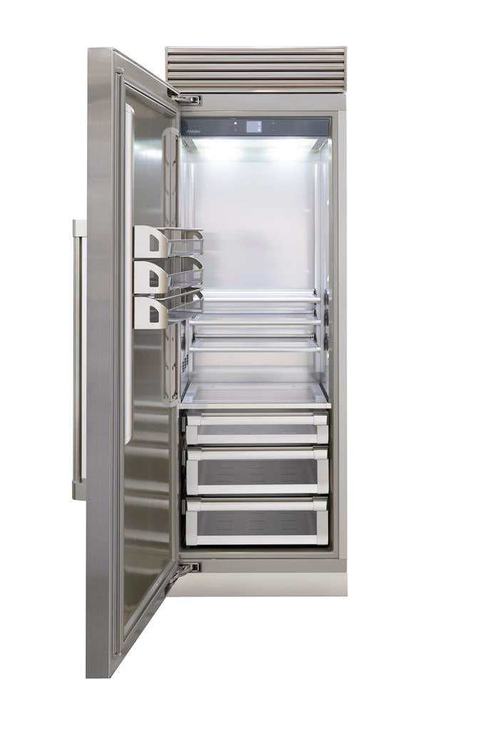 Fhiaba X-Pro Series 30" Stainless Column Refrigerator, Left Hinge