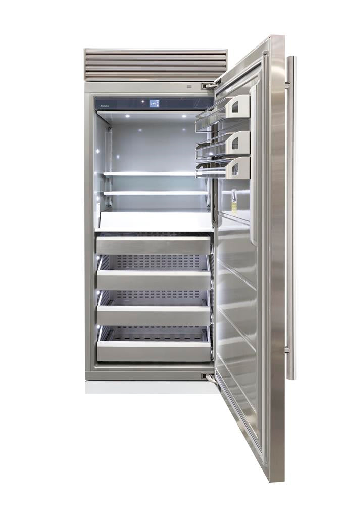 Fhiaba X-Pro Series 36" Stainless Column Freezer, Right Hinge