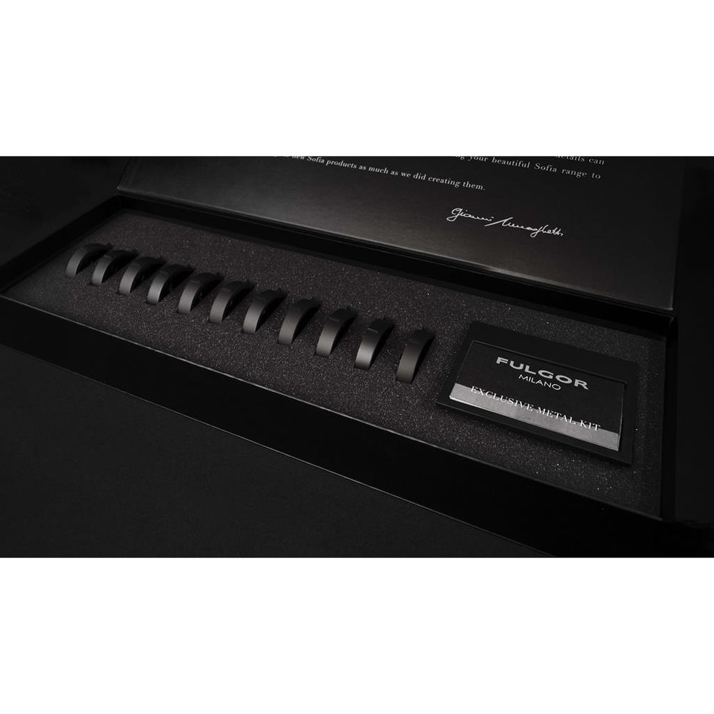 Fulgor Milano Matte Black Metal Bezel Kit for Ranges and Range Tops