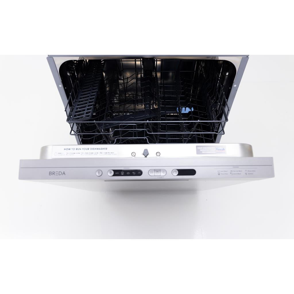 Breda 24" Tall Tub Dishwasher, Stainless Pocket Handle