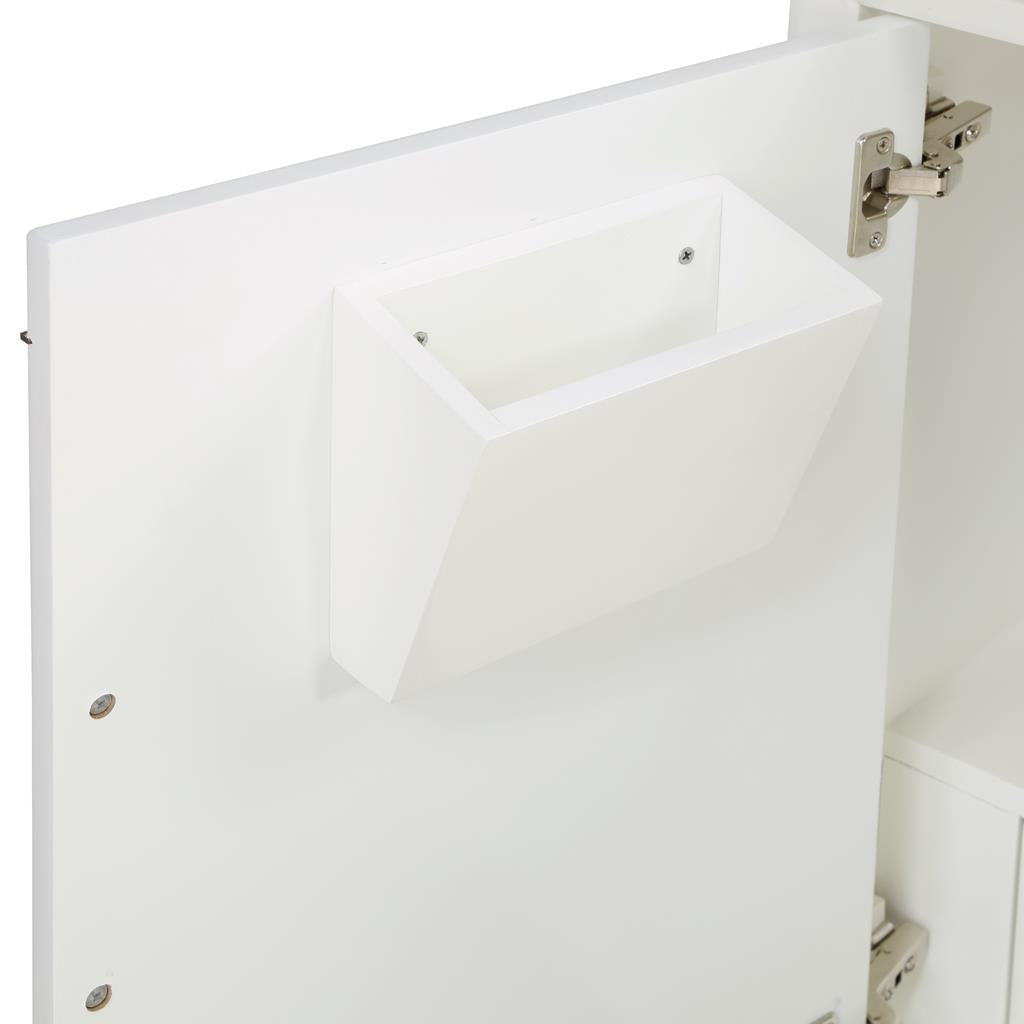Bemma, Gracie 36" Single Vanity, Satin, White/Satin Brass, Carrara Marble Top#top-options_carrara-marble-top