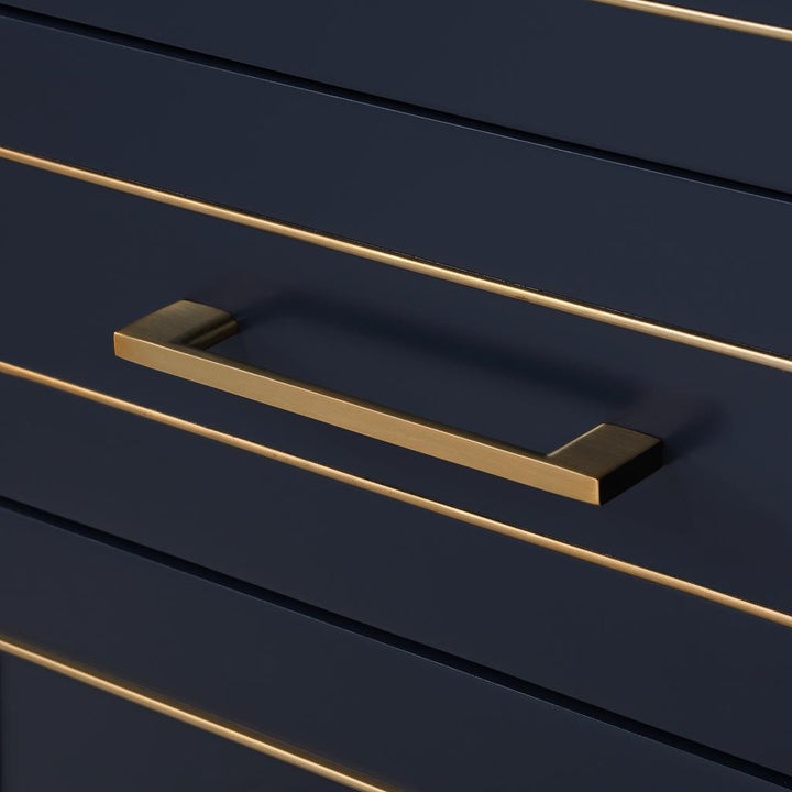Bemma, Gracie 60" Double Vanity, Pacific Blue/Satin Brass, Carrara Marble Top#top-options_carrara-marble-top