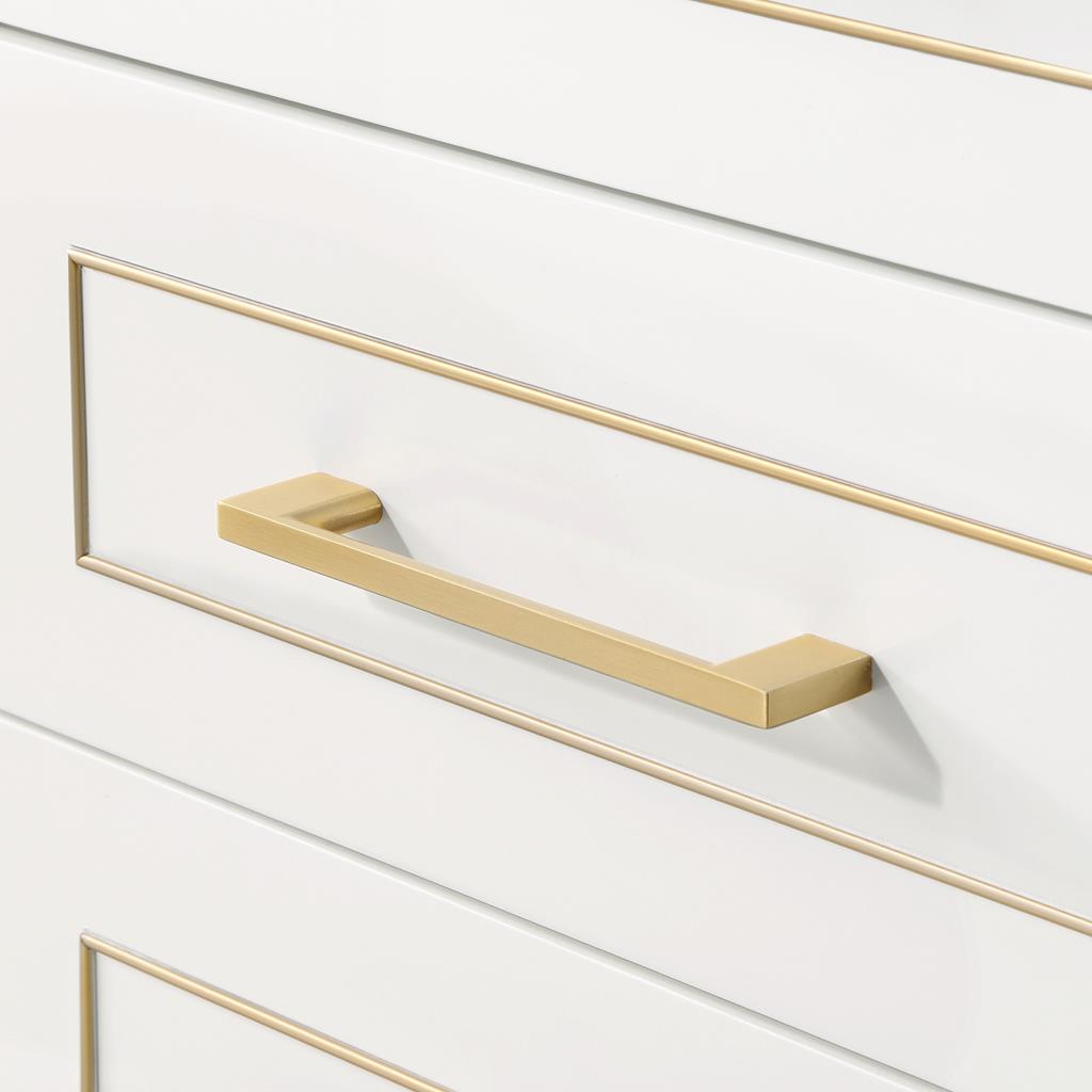 Bemma, Gracie 60" Double Vanity, Satin, White/Satin Brass, Carrara Marble Top#top-options_carrara-marble-top