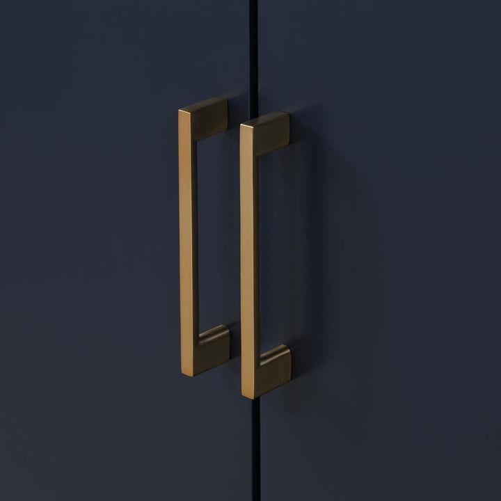 Bemma, Gracie 60" Double Vanity, Midnight Black/Satin Brass, White Quartz Top#top-options_white-quartz-top