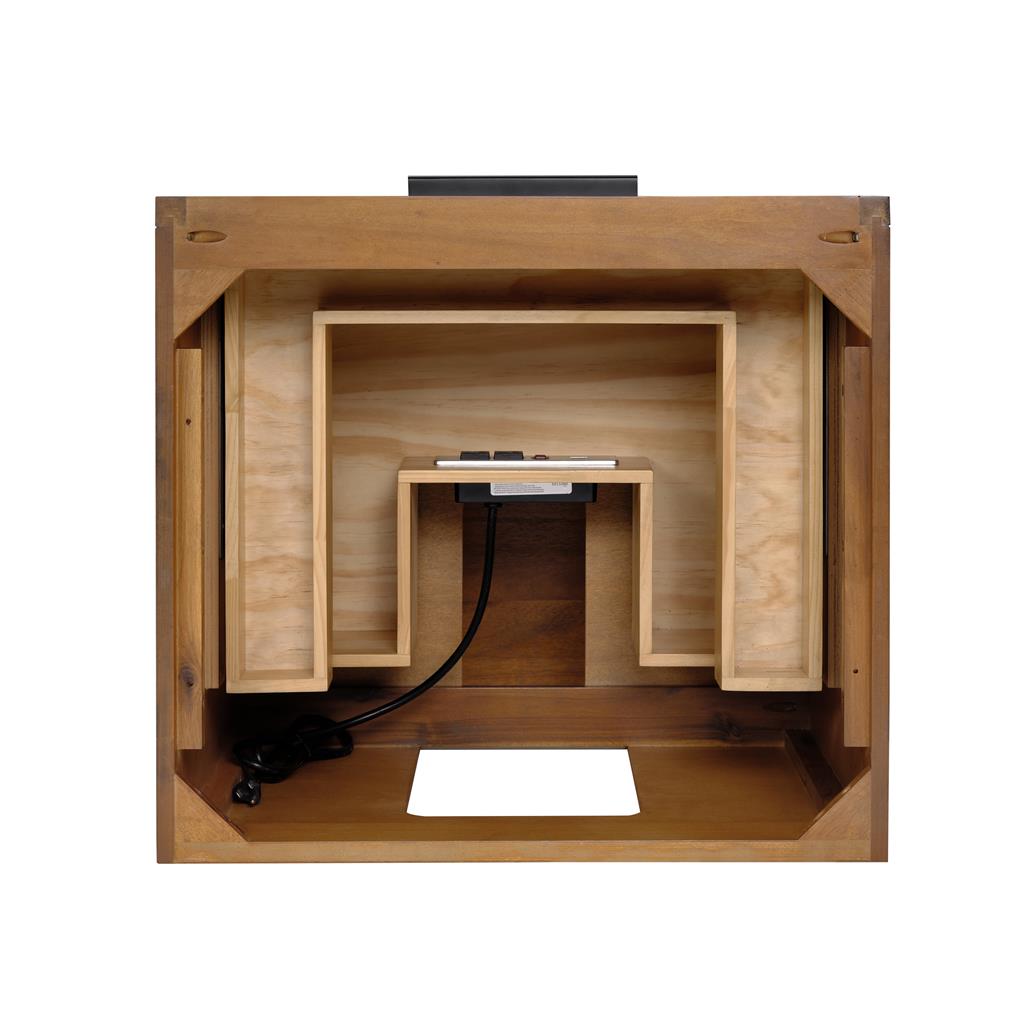 Bemma, Diamond 24" Single Vanity, Walnut/Matte Black, Calacatta Quartz Top#top-options_calacatta-quartz-top