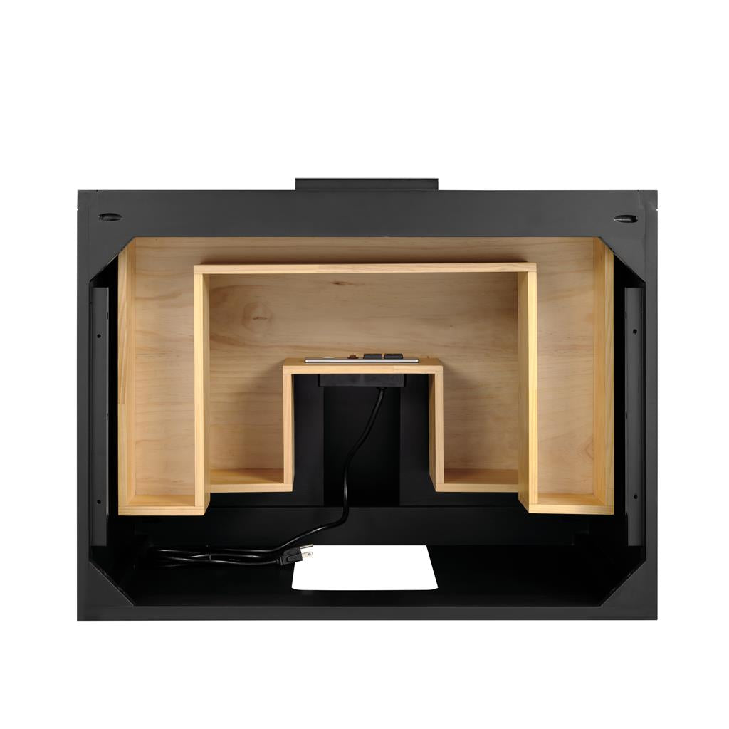 Bemma, Diamond 30" Single Vanity, Charcoal Black/Matte Black, Carrara Marble Top#top-options_carrara-marble-top