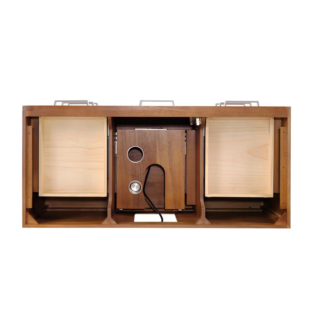 Bemma, Markham 48" Single Vanity, Walnut/Brushed Nickel, White Quartz Top#top-options_white-quartz-top