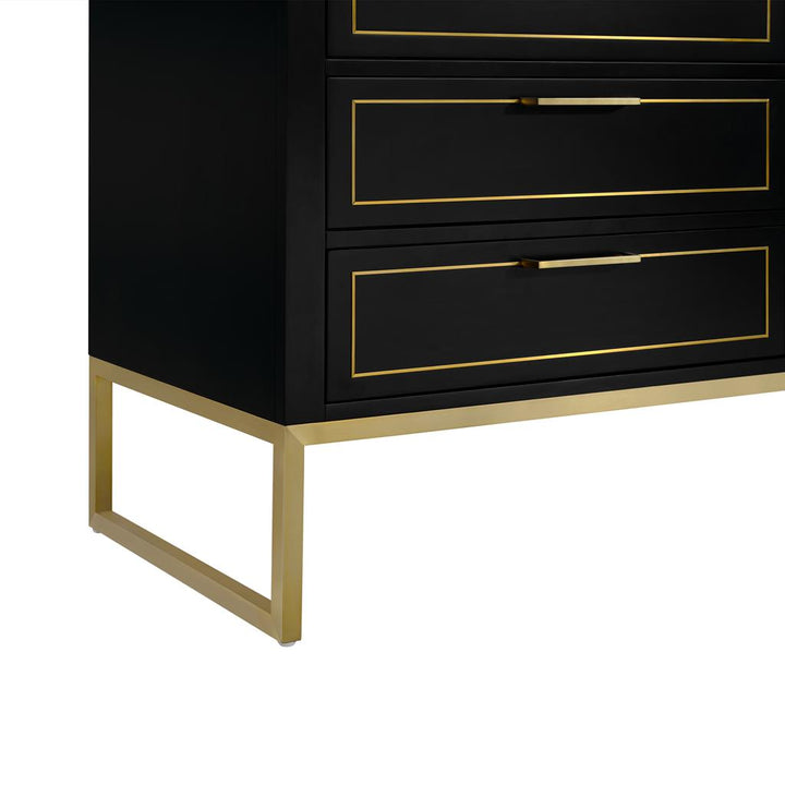 Bemma, Markham 60" Double Vanity, Midnight Black/Satin Brass, White Quartz Top#top-options_white-quartz-top