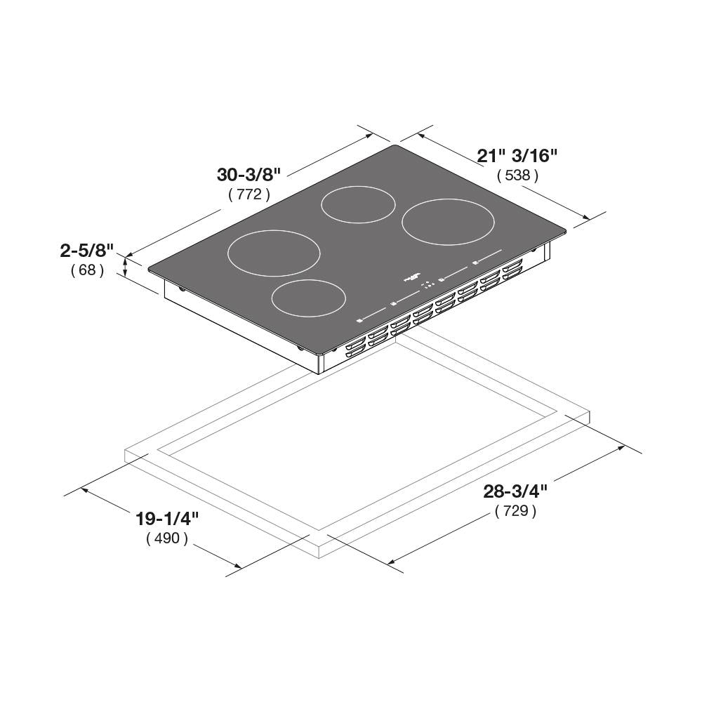Fulgor Milano 400 Series 30" Induction Cooktop