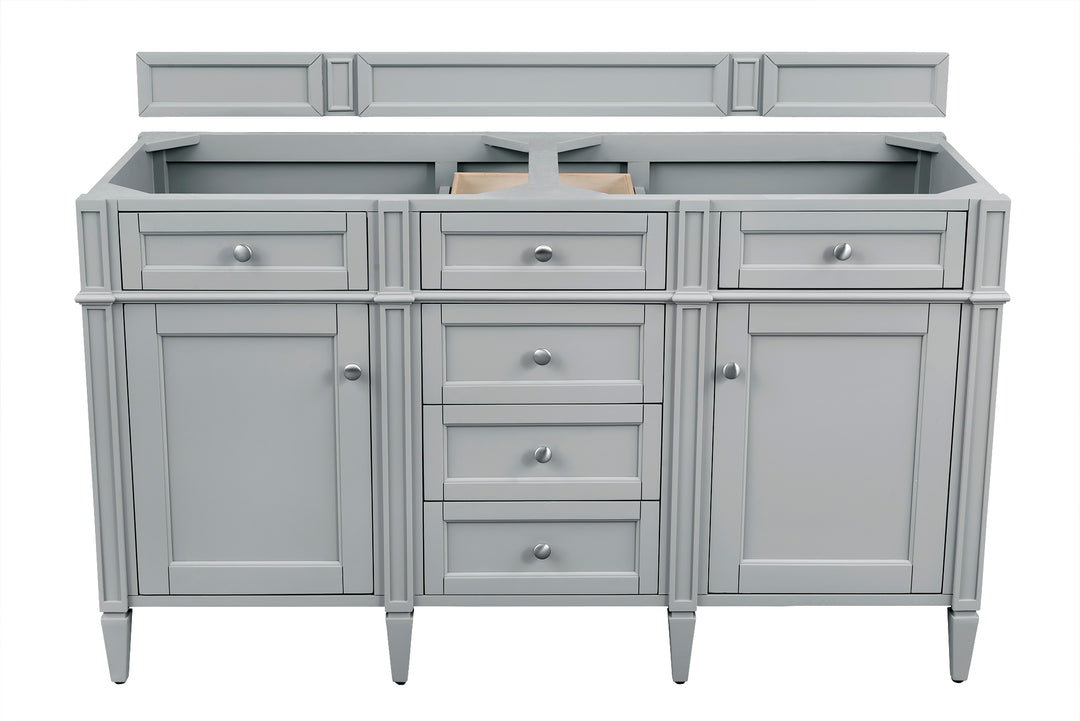 James Martin Vanities Brittany 60" Double Vanity, Urban Gray Cabinet Only#top-options_cabinet-only