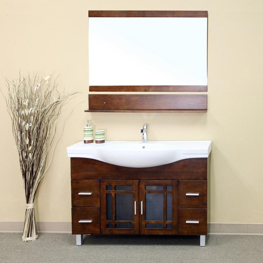 Bellaterra Marsala 48" Single Vanity, Walnut