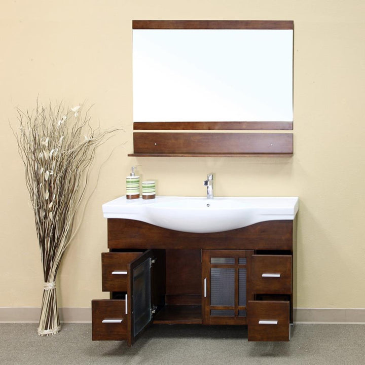 Bellaterra Marsala 48" Single Vanity, Walnut