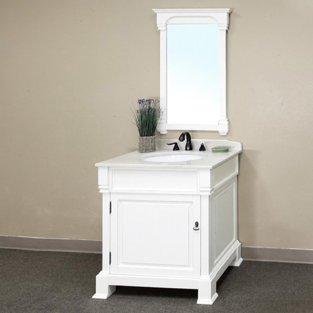 Bellaterra Fabia 30" Single Vanity, White