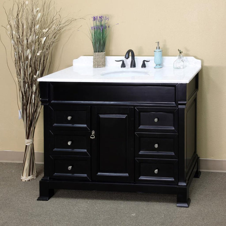 Bellaterra Fabia 50" Single Vanity, Espresso