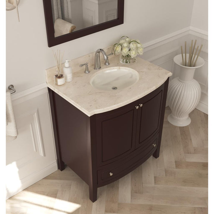 Laviva Estella 32" Brown Bathroom Vanity#top-options_jerusalem-gold-marble-top