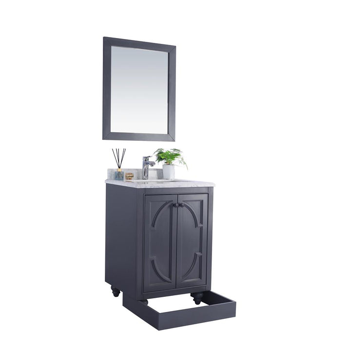 Laviva Odyssey 24" Maple Grey Bathroom Vanity#top-options_white-quartz-top