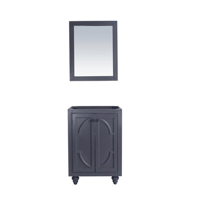 Laviva Odyssey 24" Maple Grey Bathroom Vanity Cabinet Only, No Top#top-options_cabinet-only-no-top