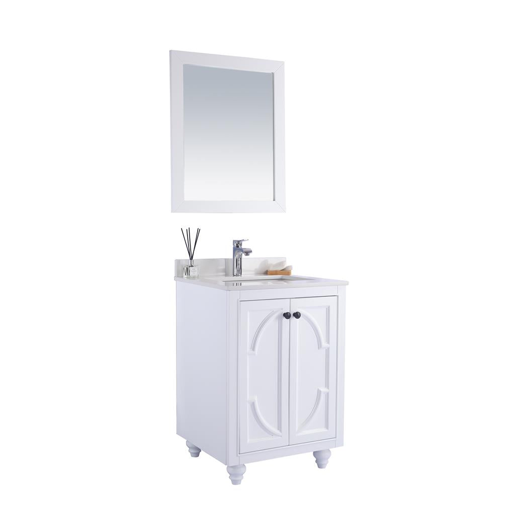 Laviva Odyssey 24" White Bathroom Vanity#top-options_white-quartz-top