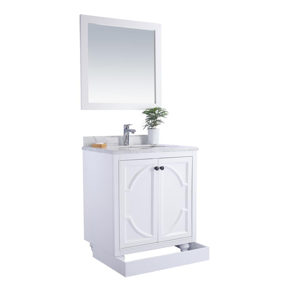 Laviva Odyssey 30" White Bathroom Vanity#top-options_black-wood-marble-top