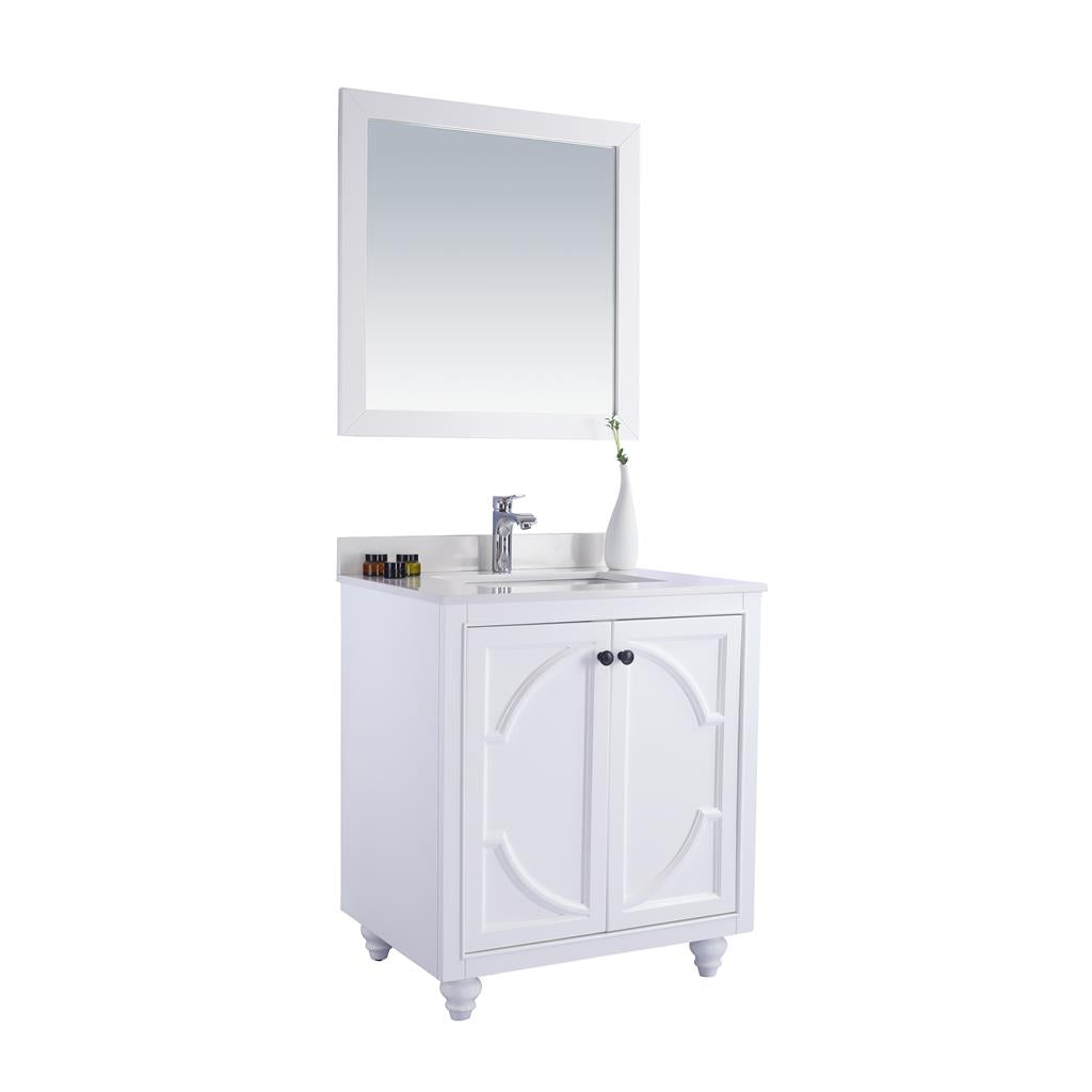 Laviva Odyssey 30" White Bathroom Vanity#top-options_white-quartz-top