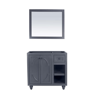 Laviva Odyssey 36" Maple Grey Bathroom Vanity Cabinet Only, No Top#top-options_cabinet-only-no-top