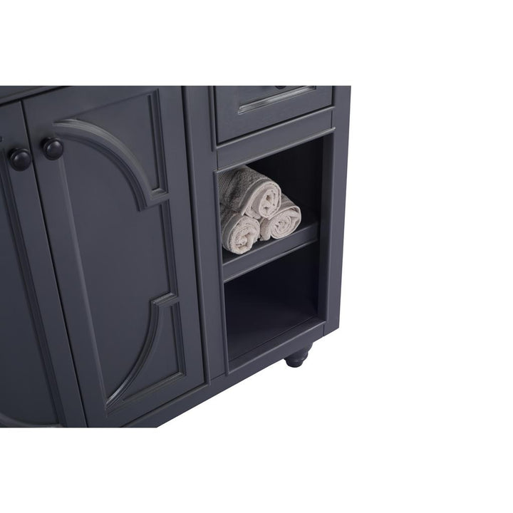 Laviva Odyssey 36" Maple Grey Bathroom Vanity Cabinet Only, No Top#top-options_cabinet-only-no-top