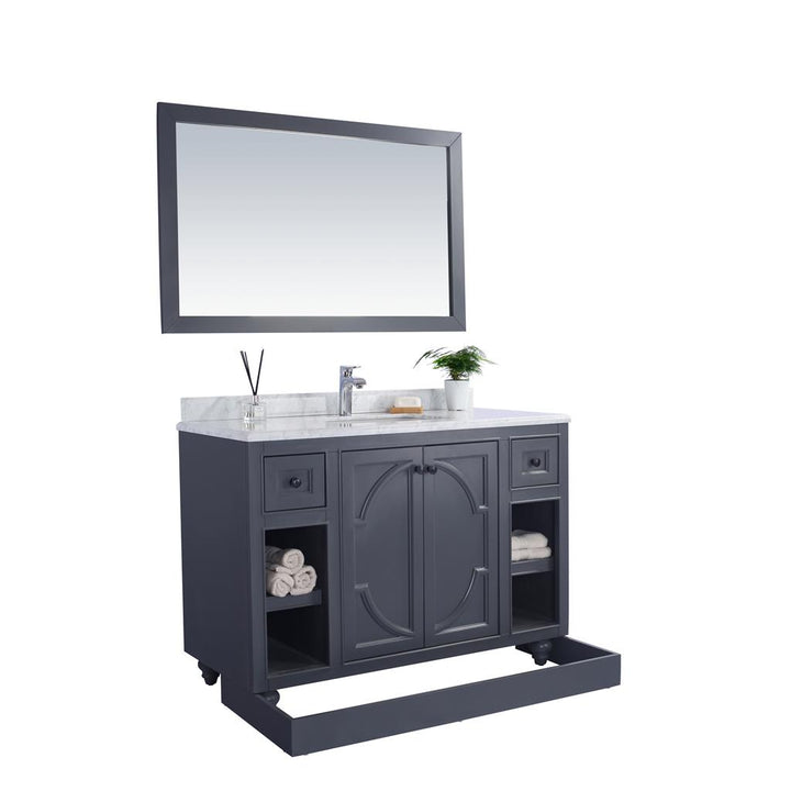 Laviva Odyssey 48" Maple Grey Bathroom Vanity Cabinet Only, No Top#top-options_cabinet-only-no-top