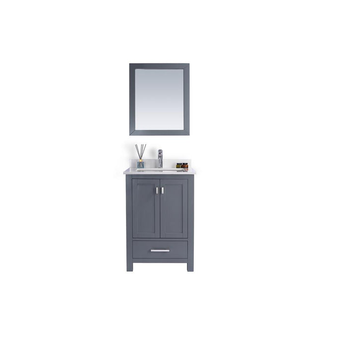 Laviva Wilson 24" Grey Bathroom Vanity#top-options_white-quartz-top